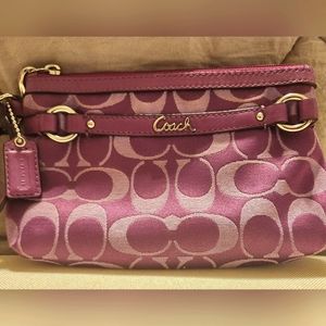 Coach Purple Wristlet Purse